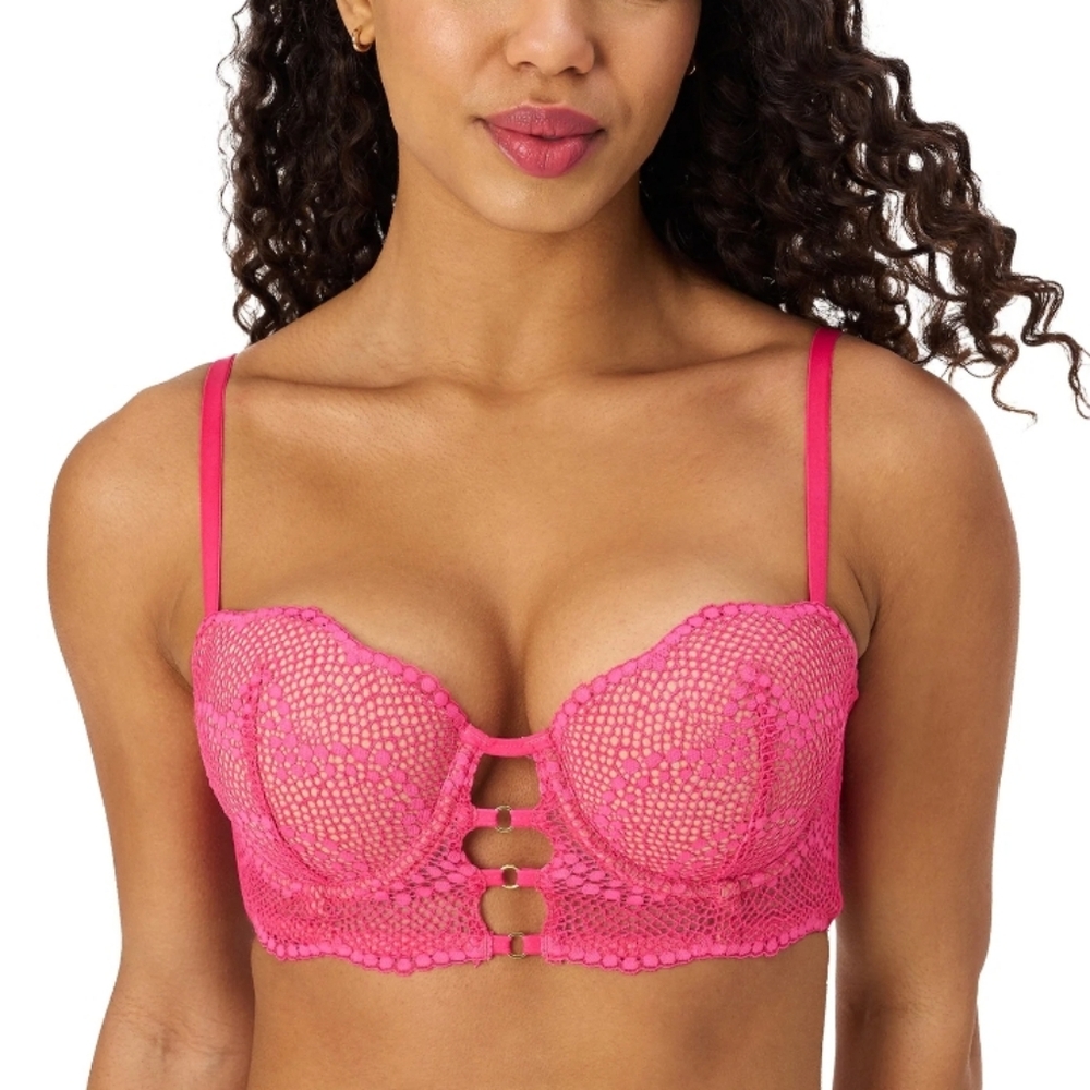 Adored by Adore Me Women’s Morgan Natural Lift Lace Push Up Bra,